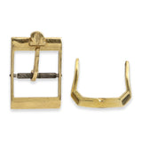 Lot of 2 Vintage Omega 14k Yellow Gold 15mm Watch Buckles