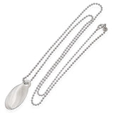 Tiffany & Co. Sterling Silver “Please Return To” Oval Tag Pendant Necklace