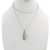 Tiffany & Co. Sterling Silver “Please Return To” Oval Tag Pendant Necklace