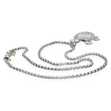 David Yurman Sterling Silver & 14K Yellow Gold Turtle Pendant Necklace