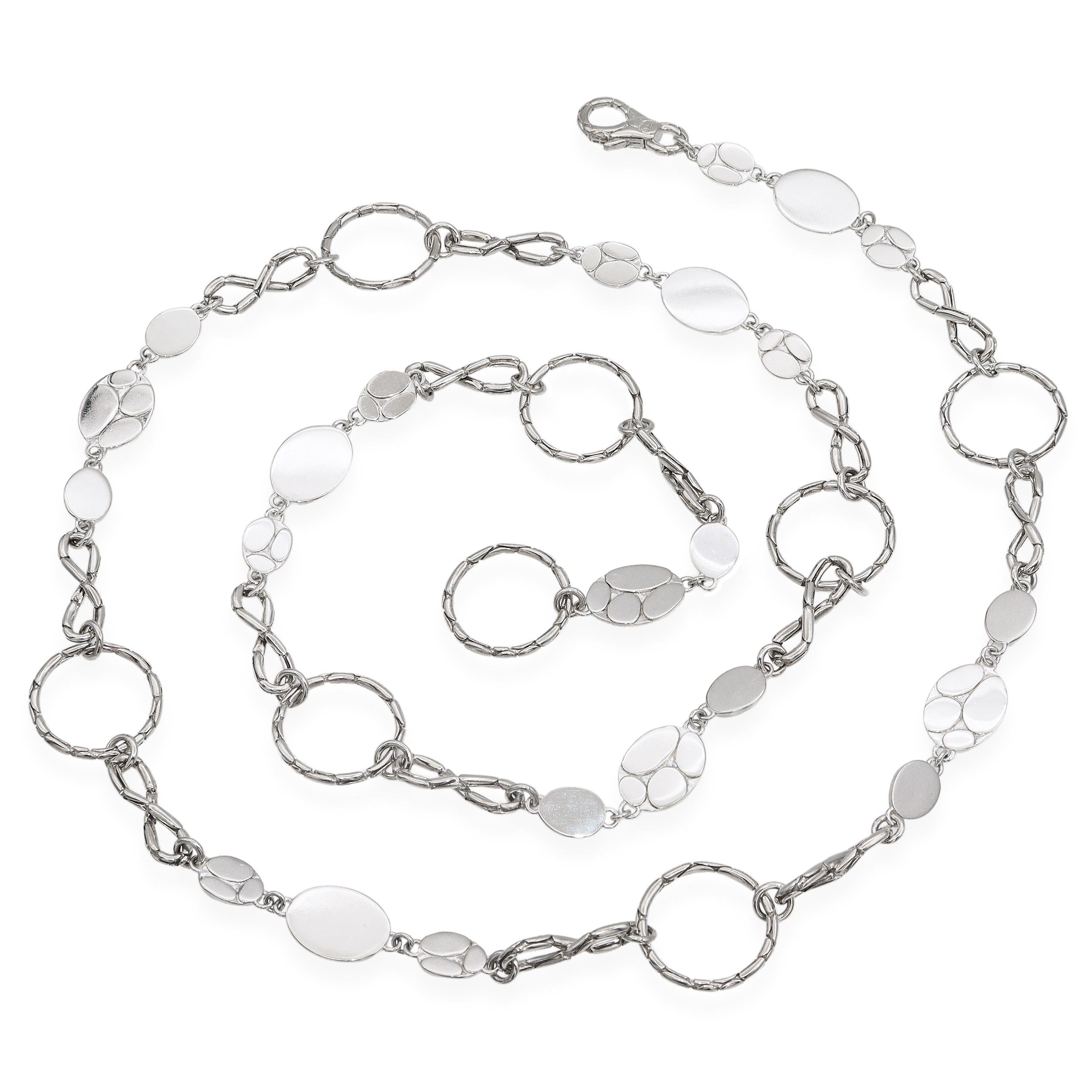 John Hardy Kali Round-Link Infinity Sterling Silver Necklace
