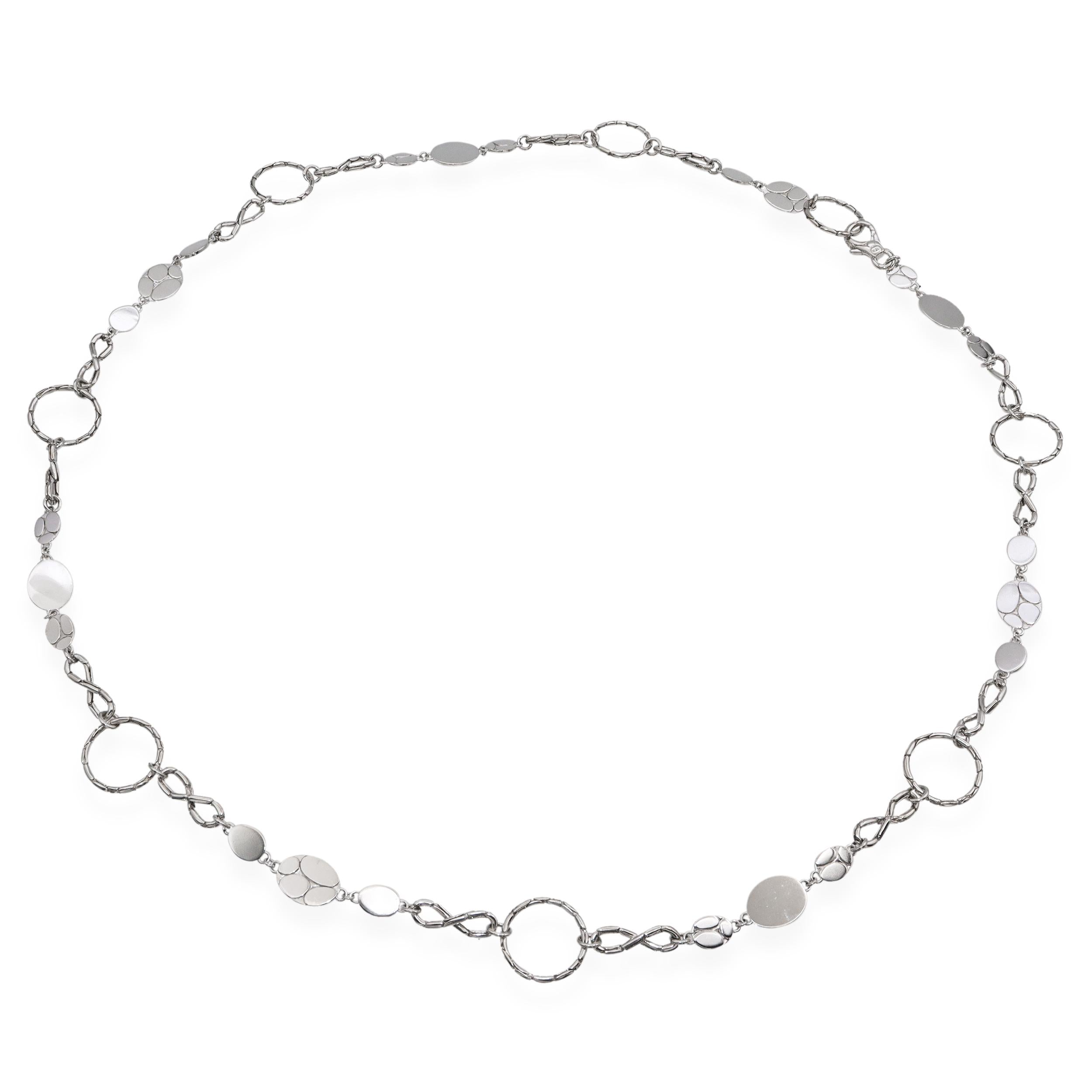 John Hardy Kali Round-Link Infinity Sterling Silver Necklace