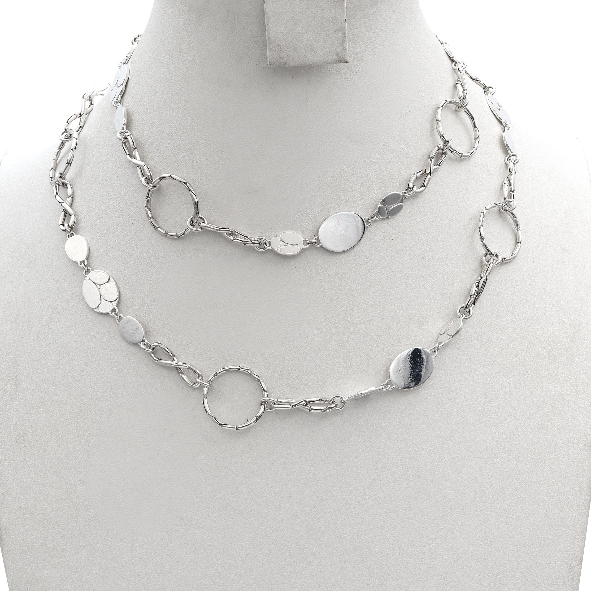 John Hardy Kali Round-Link Infinity Sterling Silver Necklace