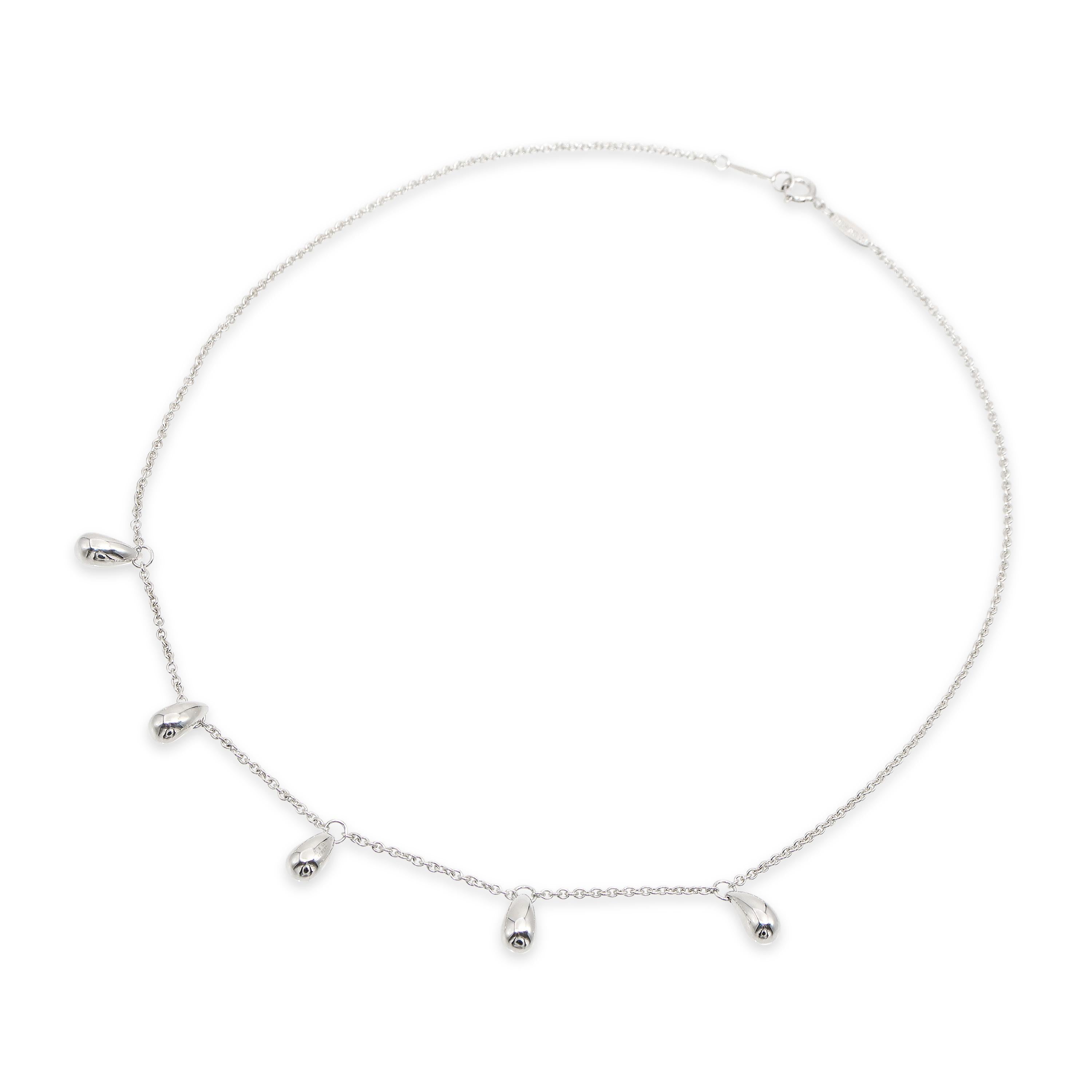 Tiffany & Co. Elsa Peretti Teardrops Sterling Silver Necklace