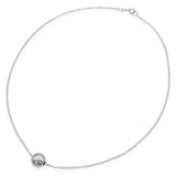 Tiffany & Co. Sterling Silver Bead Ball Pendant Necklace