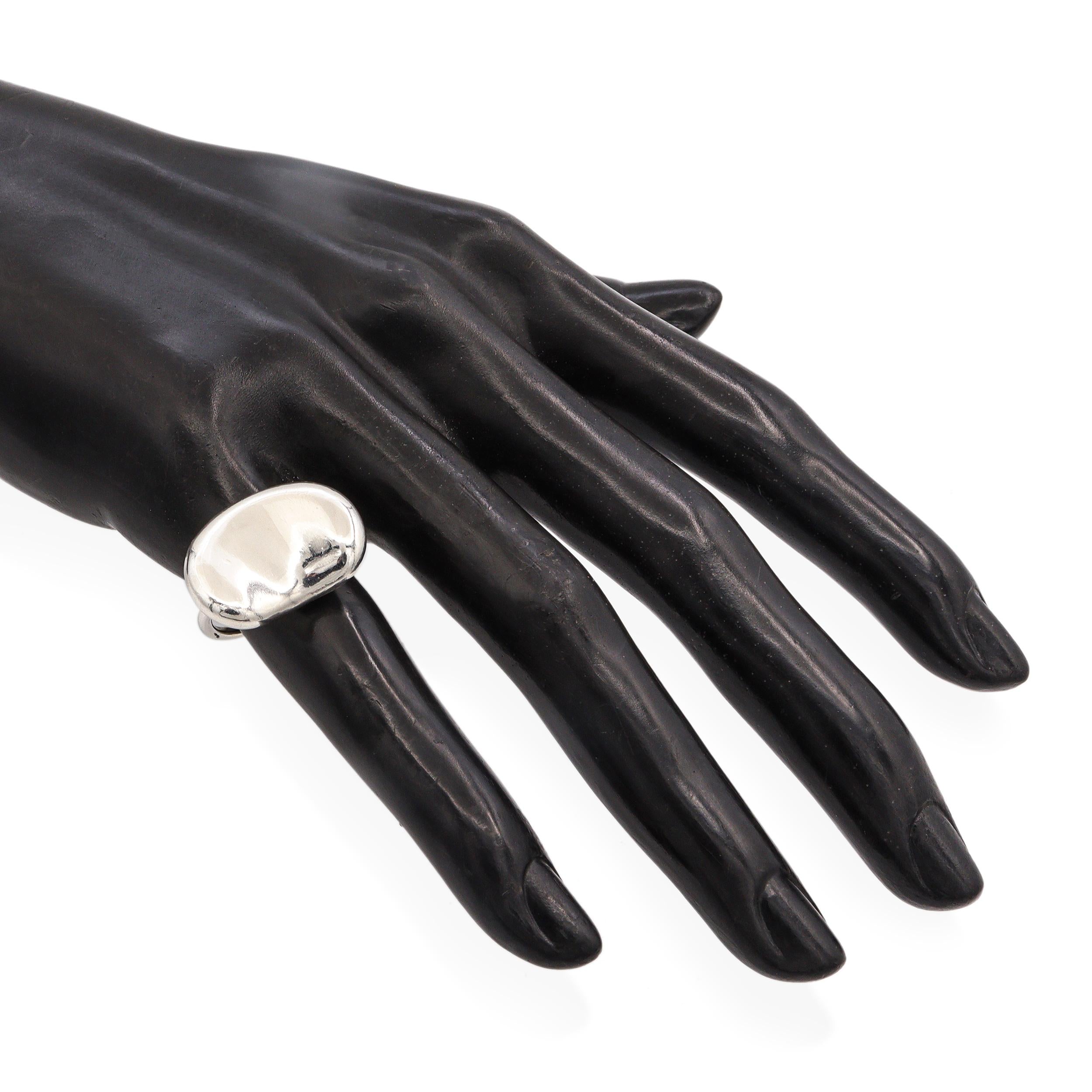 Tiffany & Co. Elsa Peretti Sterling Silver Large Bean Ring