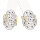 LAGOS Caviar Sterling Silver & 18k Yellow Gold Clip-On Earrings