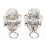 LAGOS Caviar Sterling Silver & 18k Yellow Gold Clip-On Earrings