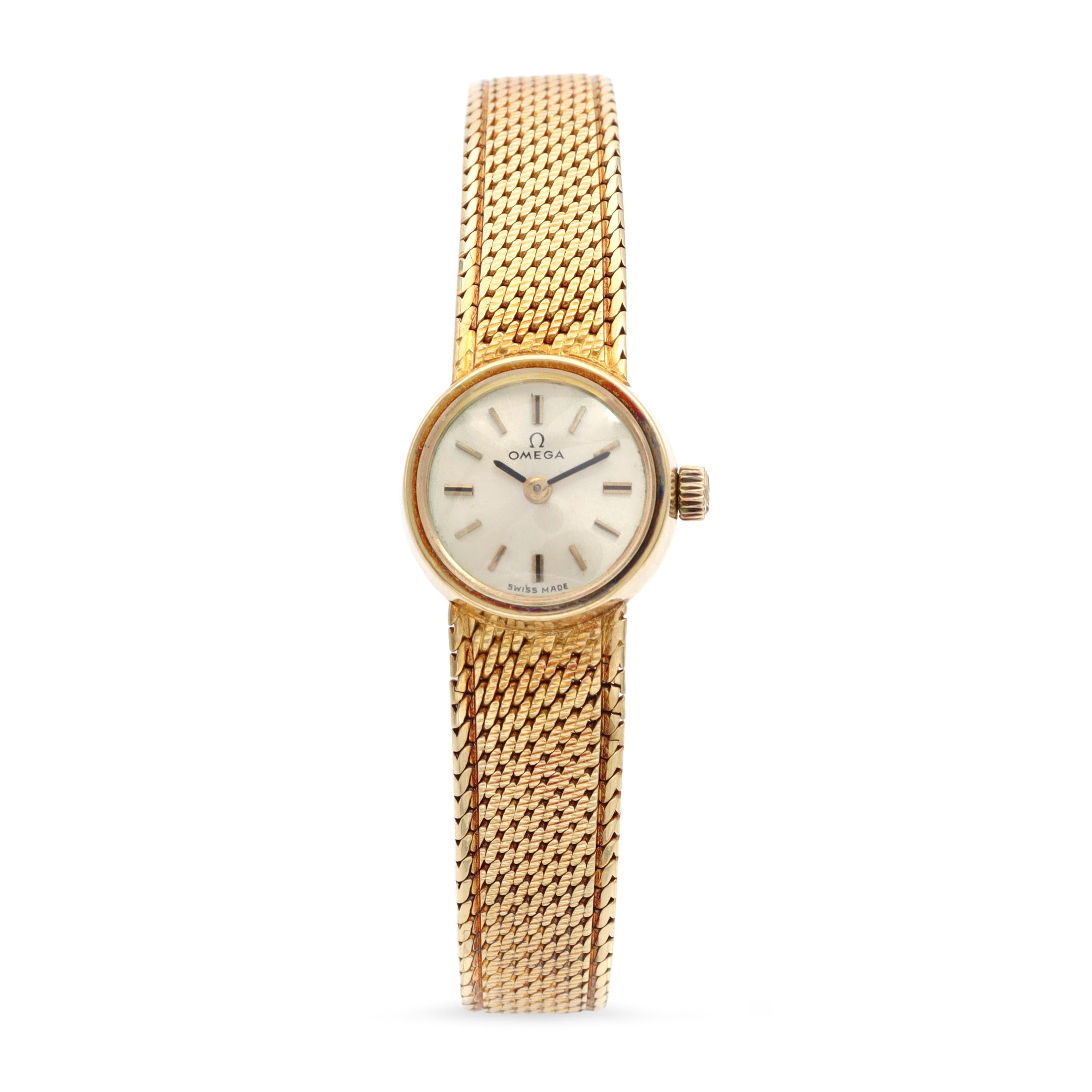 Vintage Omega 18k Yellow Gold Women's Cocktail Watch