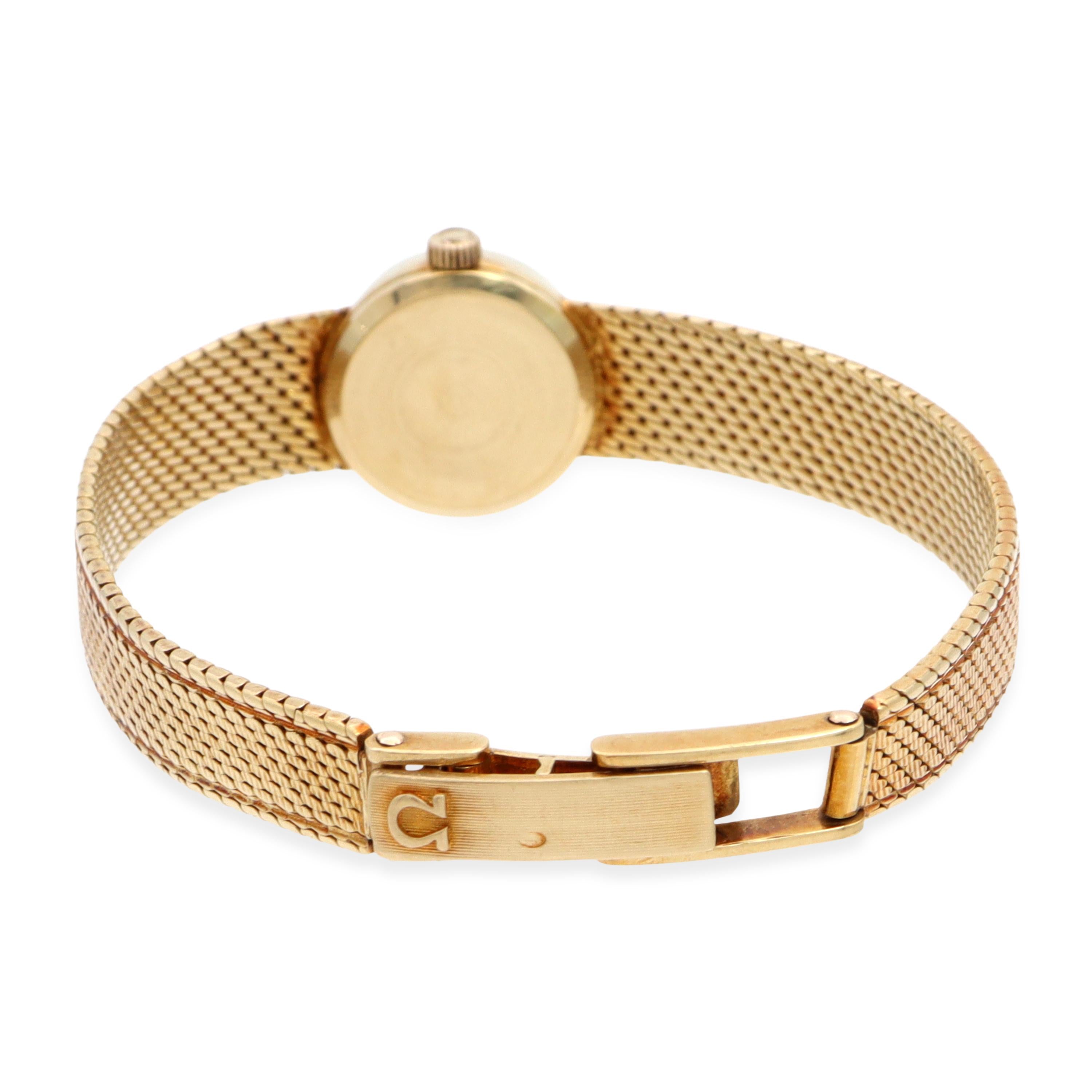 Vintage Omega 18k Yellow Gold Women's Cocktail Watch