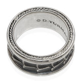 David Yurman Armory Sterling Silver Men's Band Ring
