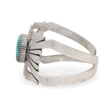 Vintage Navajo Sterling Silver Turquoise Cuff Bracelet
