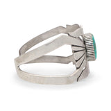 Vintage Navajo Sterling Silver Turquoise Cuff Bracelet