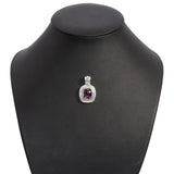 David Yurman Albion 14k Yellow Gold Sterling Silver Amethyst Pendant