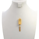Vintage Bucherer Gold-Plated Peek-a-Boo Slide Hand-Wind Pendant Watch with Tasse