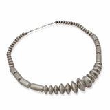 Vintage Southwestern Silver Graduated Bead Necklace