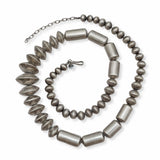 Vintage Southwestern Silver Graduated Bead Necklace