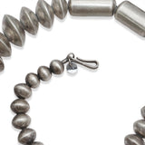 Vintage Southwestern Silver Graduated Bead Necklace