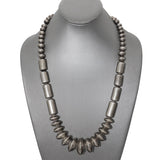 Vintage Southwestern Silver Graduated Bead Necklace