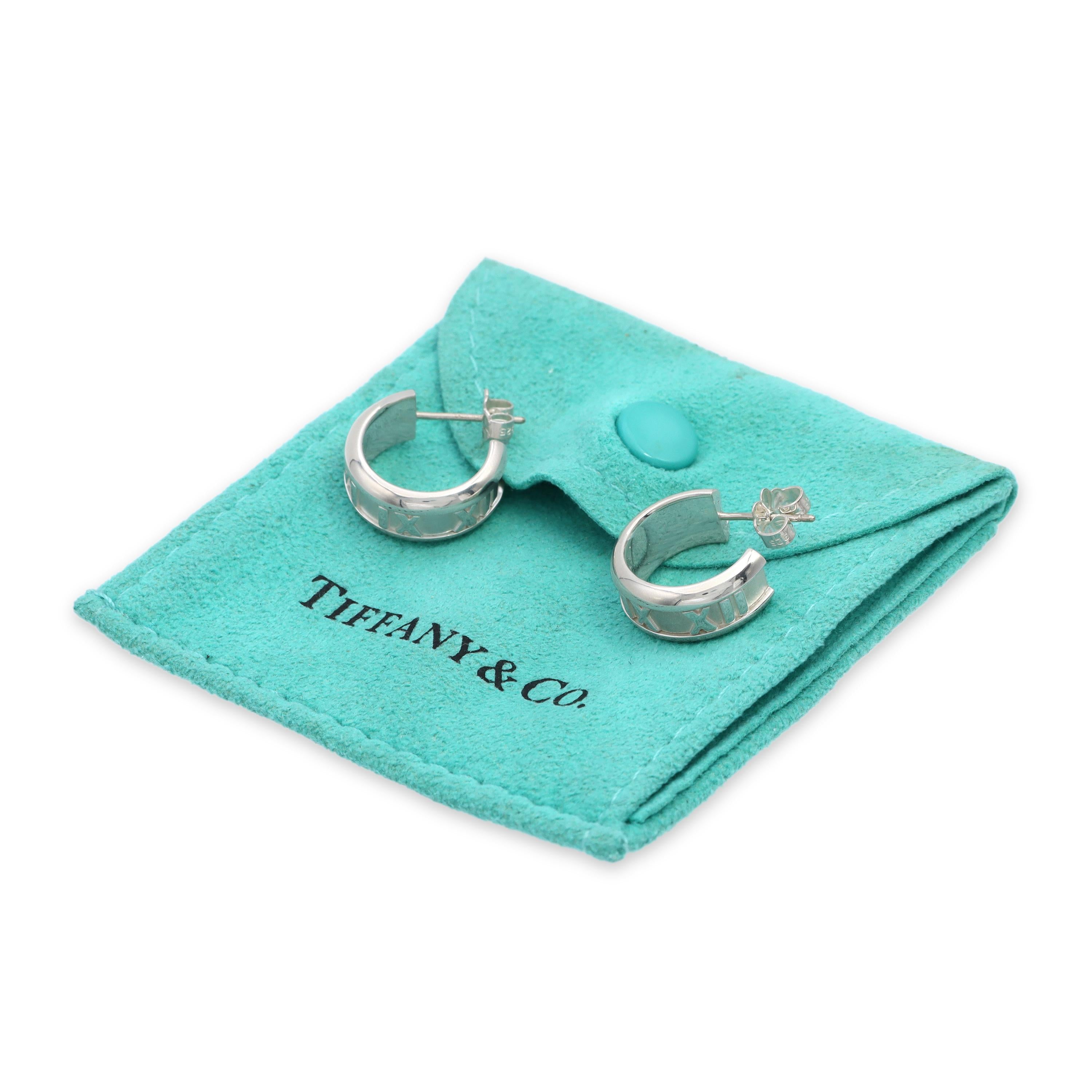 Tiffany & Co. Sterling Silver Atlas Hoop Earrings
