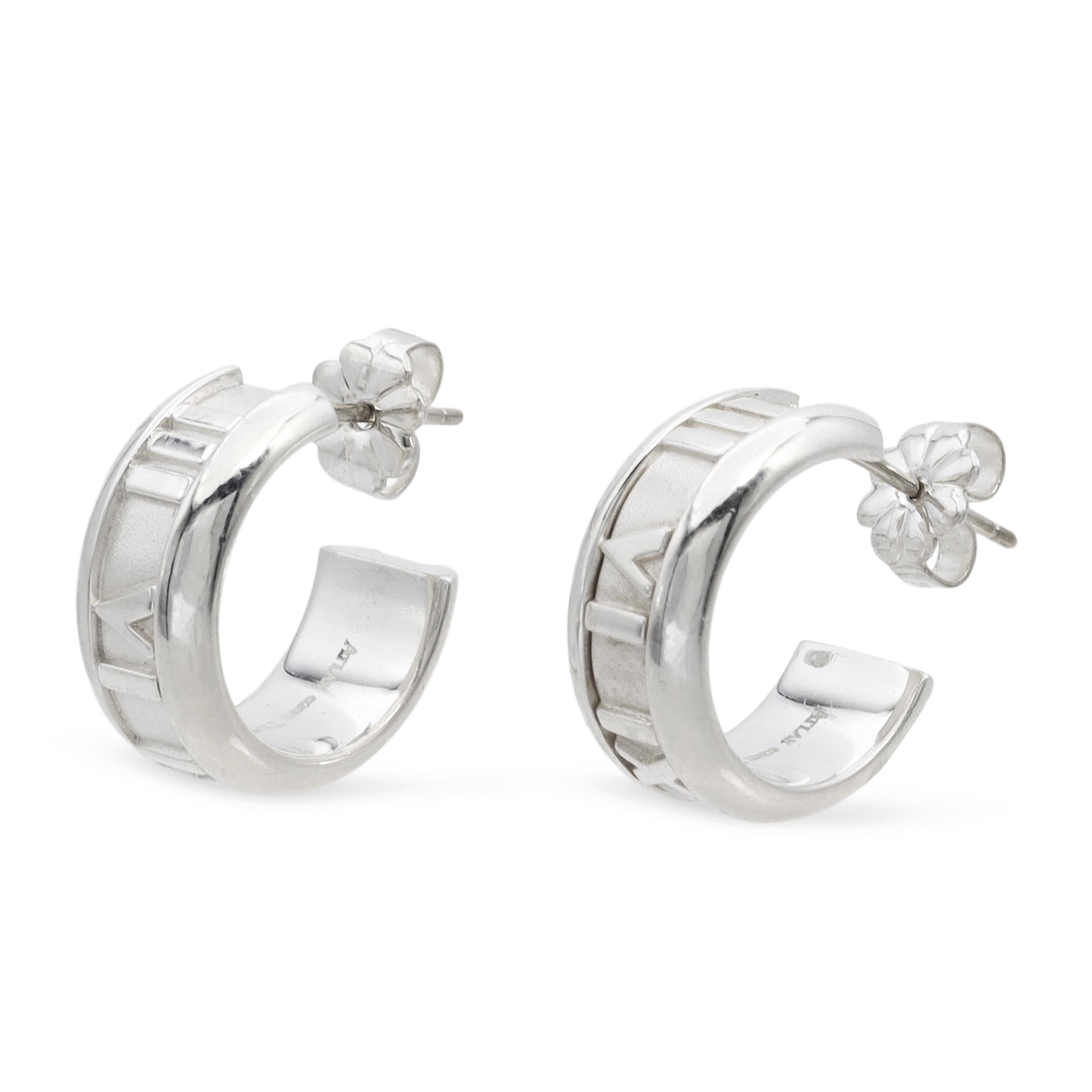 Tiffany & Co. Sterling Silver Atlas Hoop Earrings