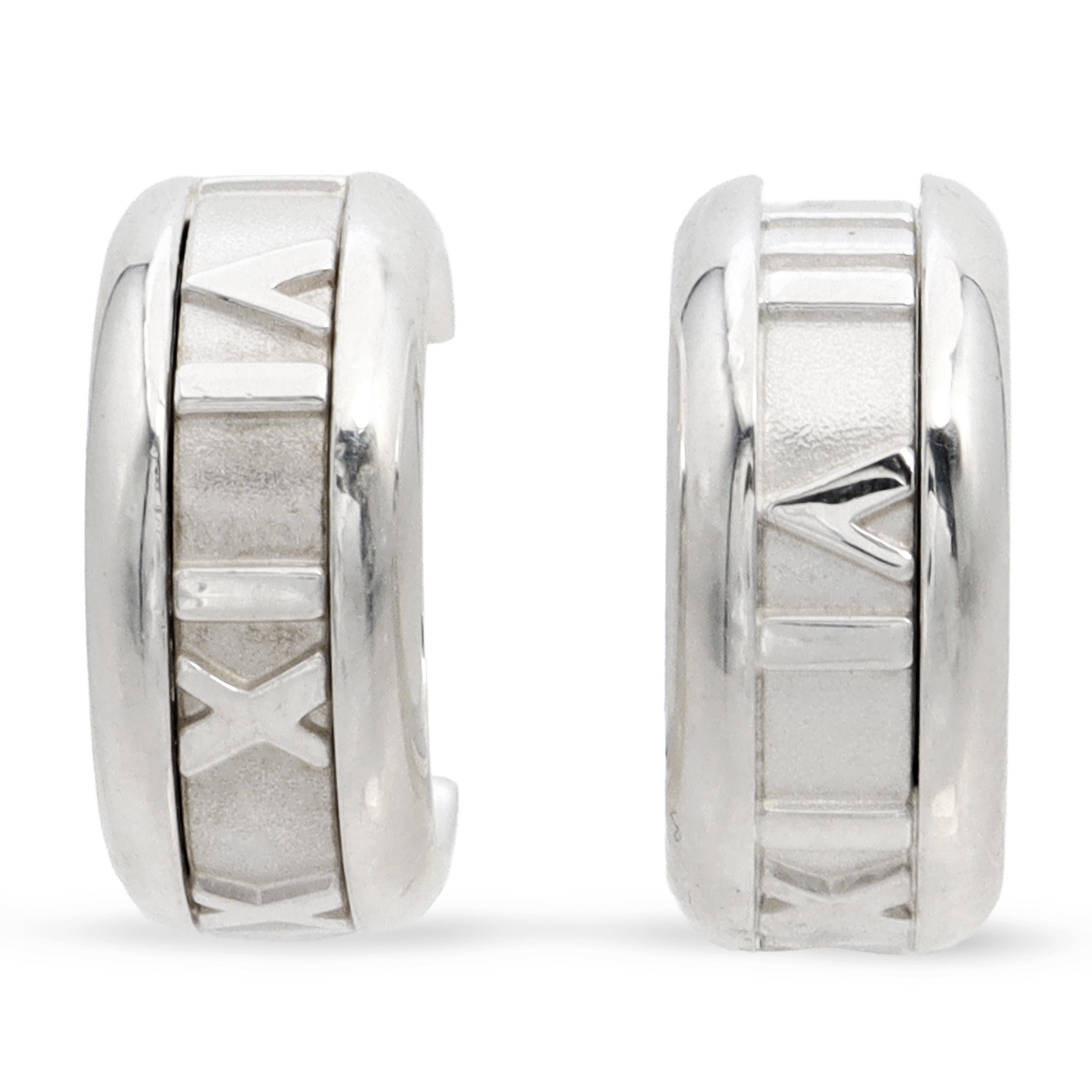 Tiffany & Co. Sterling Silver Atlas Hoop Earrings