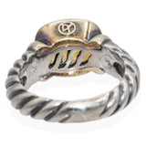 David Yurman Sterling Silver & 14K Yellow Gold Citrine Ring