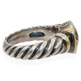 David Yurman Sterling Silver & 14K Yellow Gold Citrine Ring