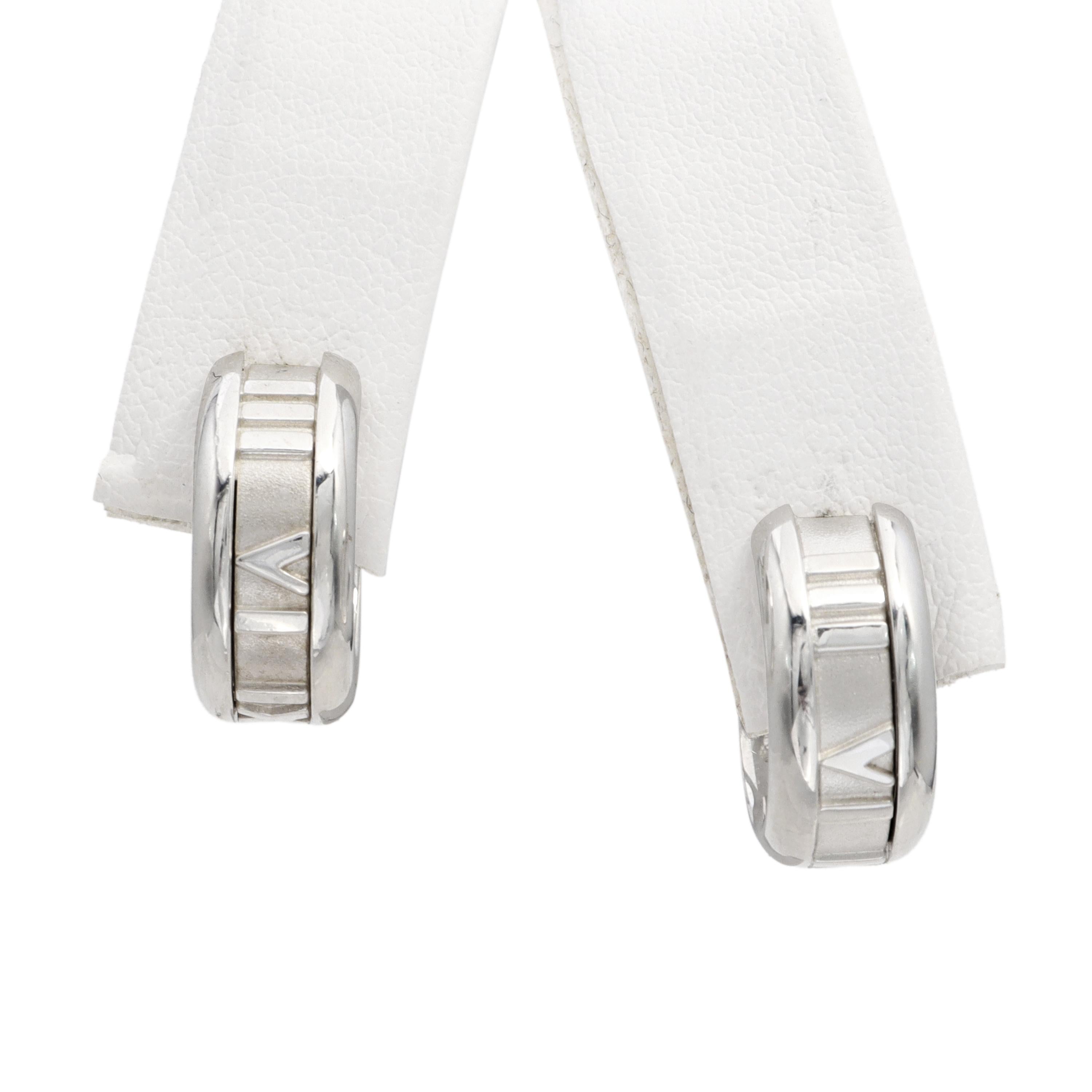 Tiffany & Co. Sterling Silver Atlas Hoop Earrings