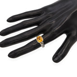 David Yurman Sterling Silver & 14K Yellow Gold Citrine Ring