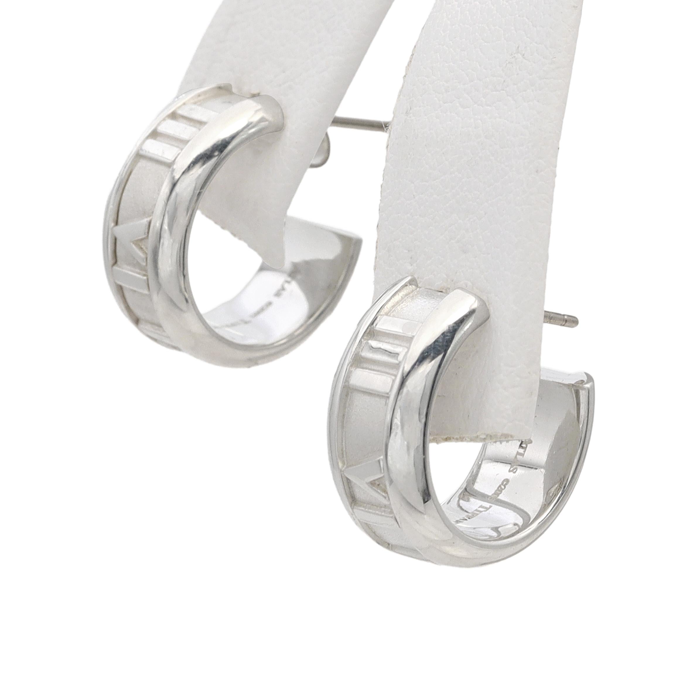 Tiffany & Co. Sterling Silver Atlas Hoop Earrings