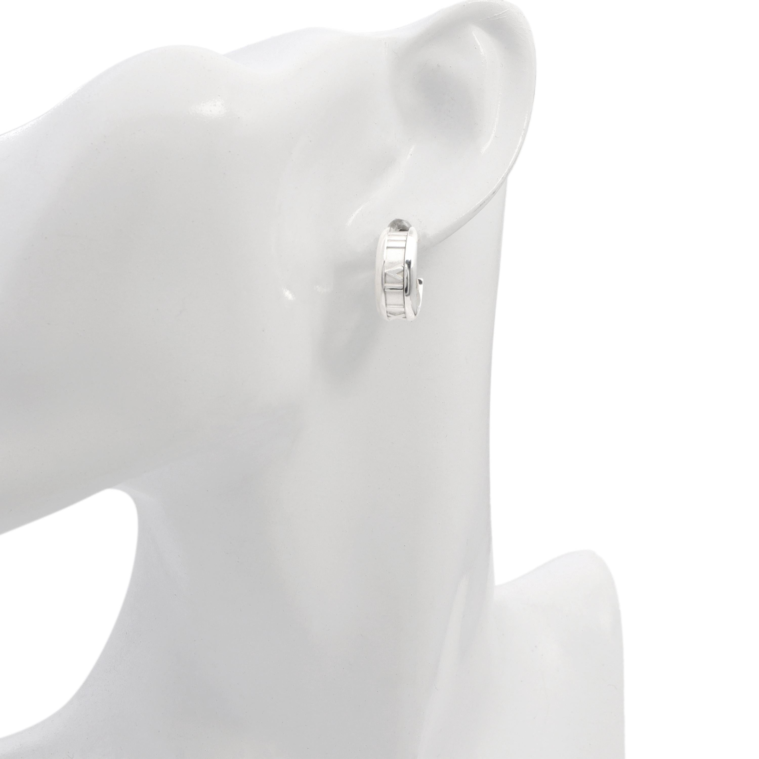 Tiffany & Co. Sterling Silver Atlas Hoop Earrings