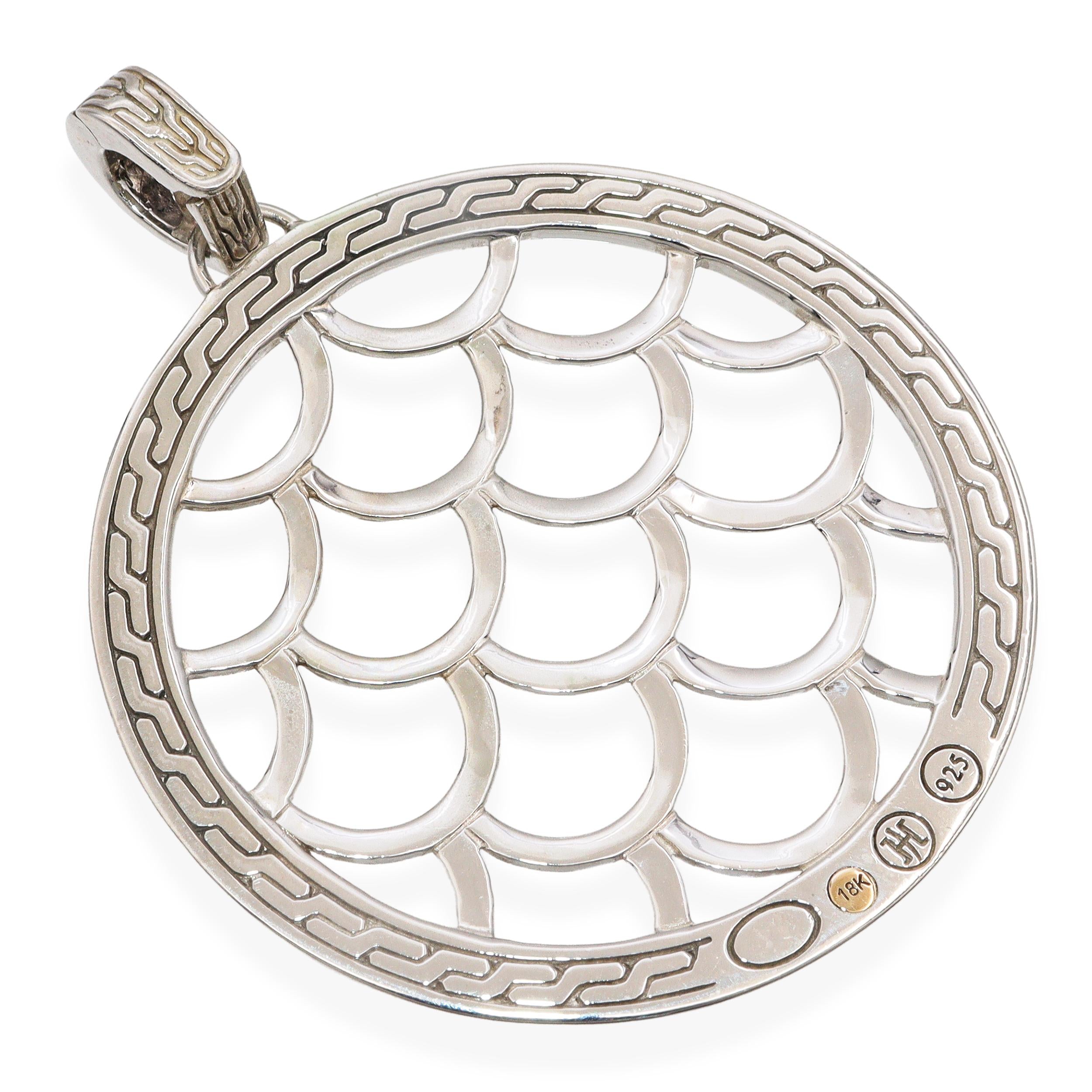 John Hardy Sterling Silver & 18K Yellow Gold Legends Naga Enhancer Pendant