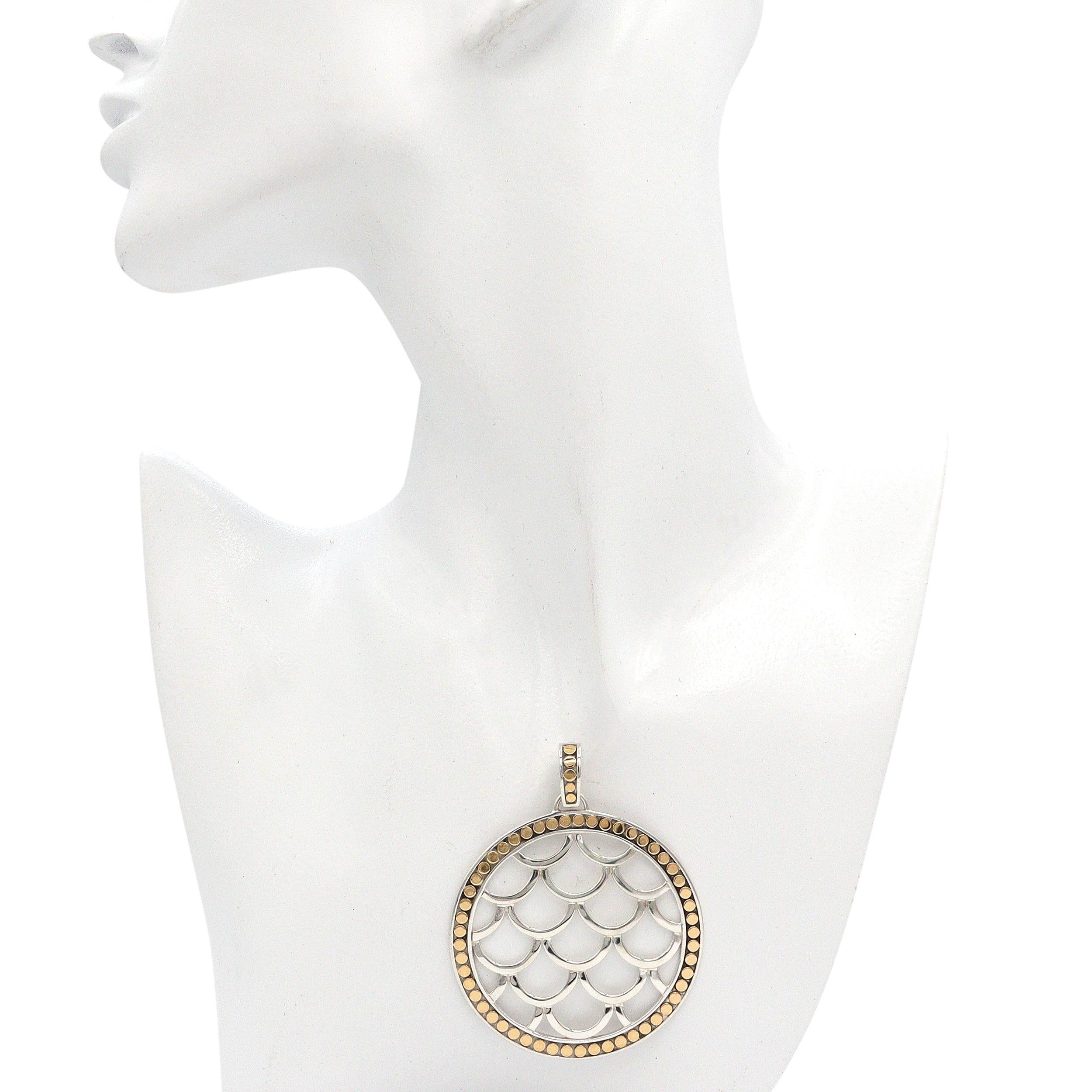 John Hardy Sterling Silver & 18K Yellow Gold Legends Naga Enhancer Pendant