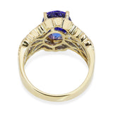 Dyach 18k Yellow Gold 3.41ct Tanzanite and Diamond Ring
