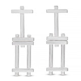 Tiffany & Co. Frank Gehry Axis Sterling Silver Dangle Earrings