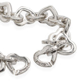 Tiffany & Co. Sterling Silver 18K Yellow Gold Heart Link Necklace
