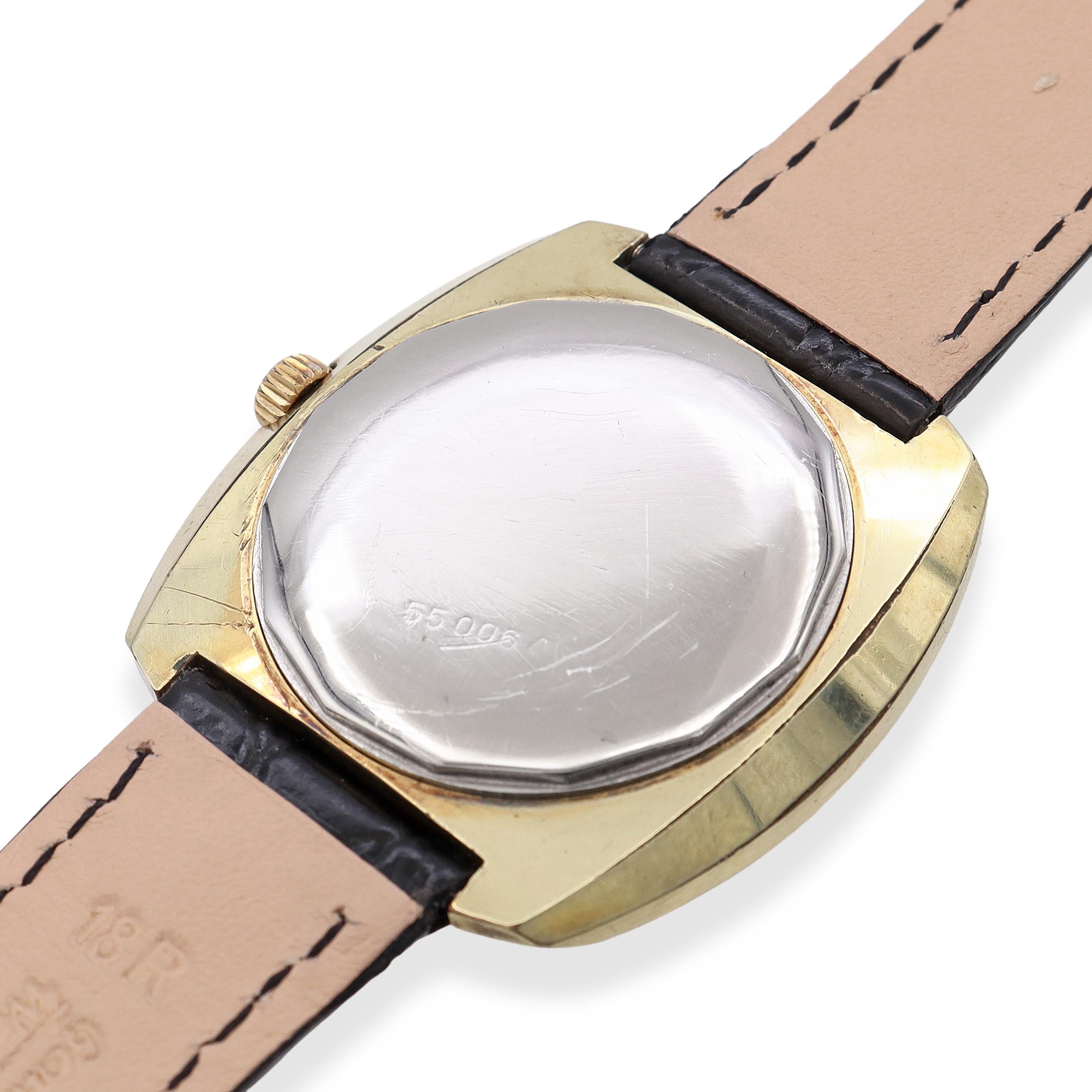 Vintage Ernest Borel Cocktail Kaleidoscope Gold Tone Automatic Men's Watch
