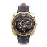 Vintage Ernest Borel Cocktail Kaleidoscope Gold Tone Automatic Men's Watch