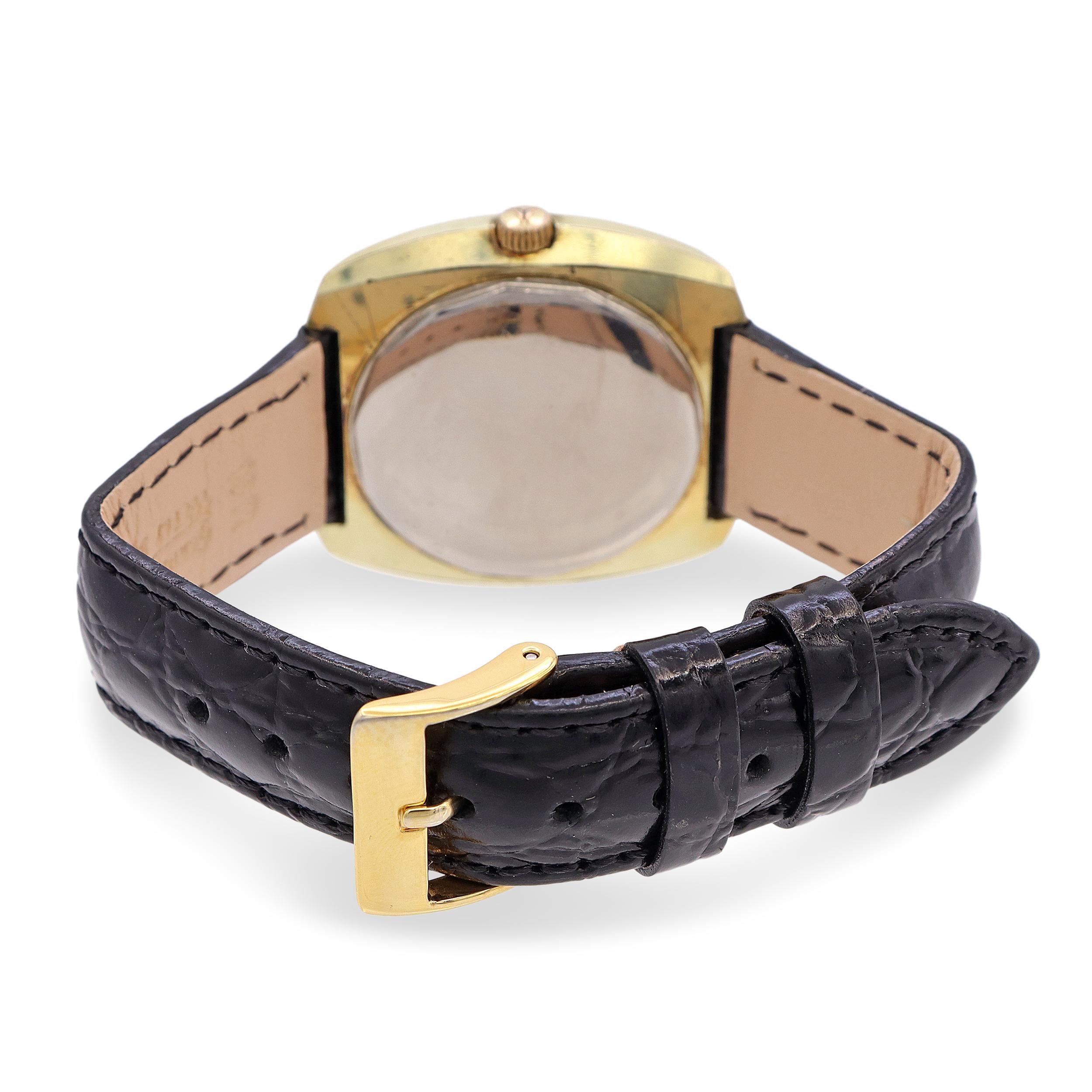 Vintage Ernest Borel Cocktail Kaleidoscope Gold Tone Automatic Men's Watch