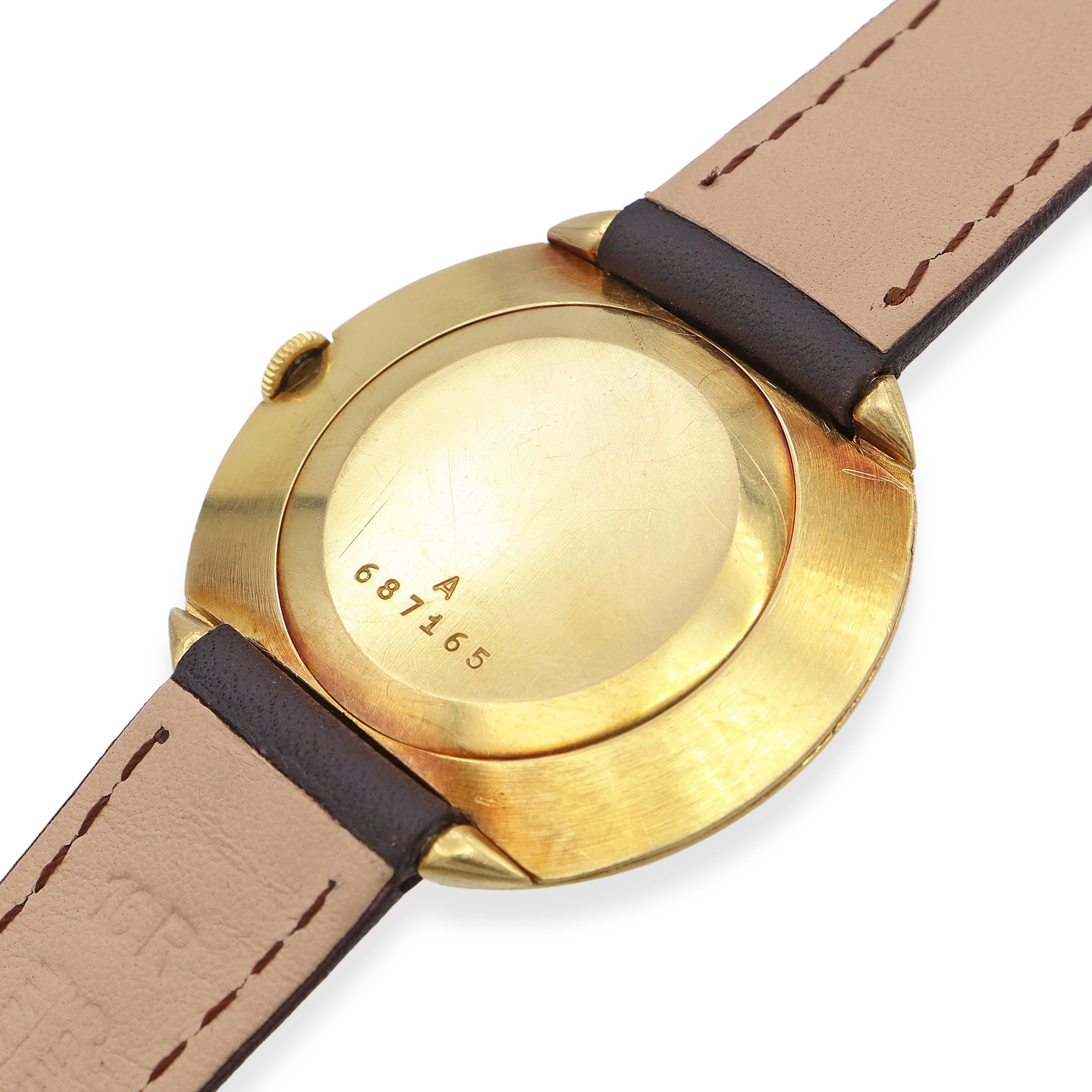 Vintage Jager-Le-Coultre 18k Yellow Gold Mens Watch