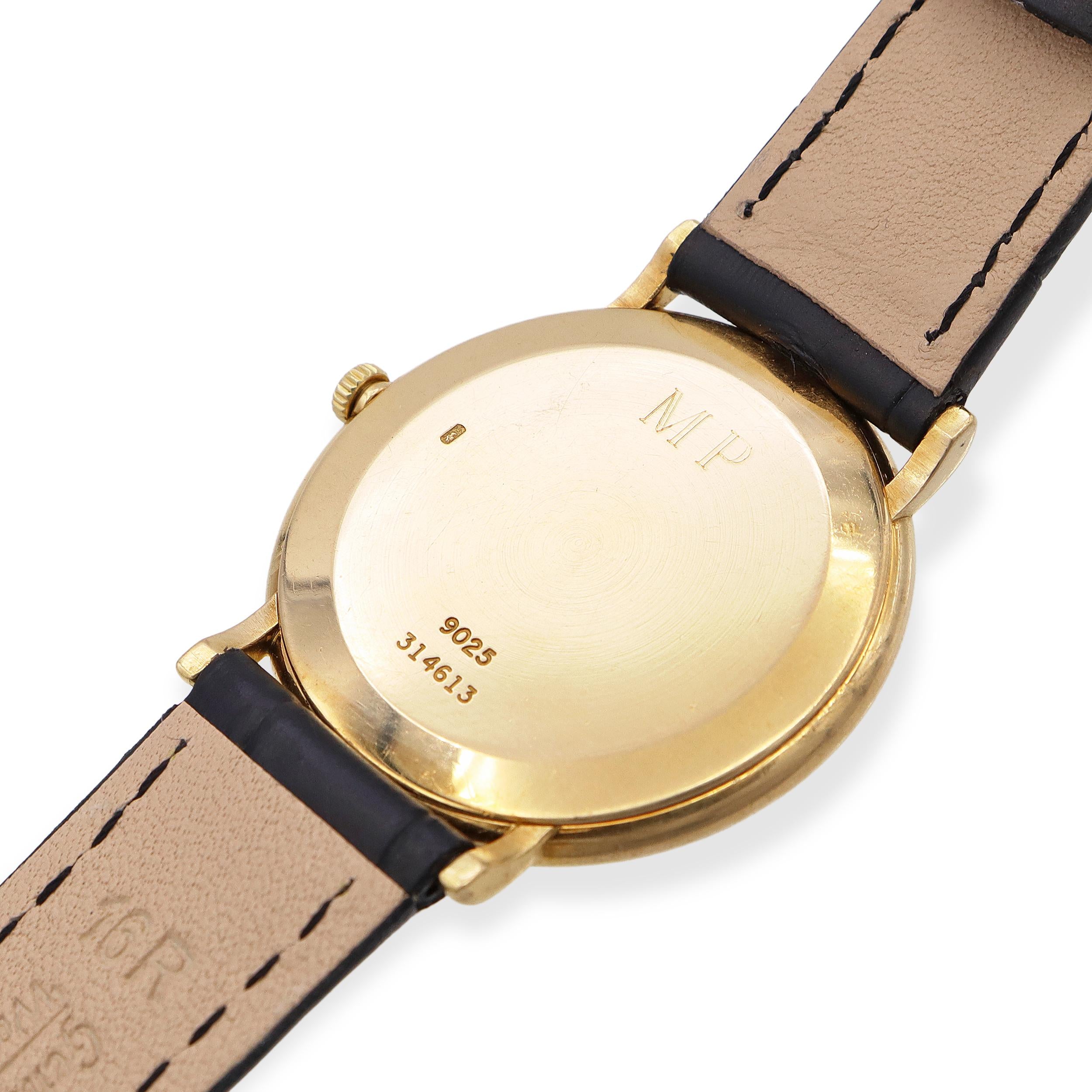 Vintage Piaget Altiplano 18k Yellow Gold Manual Wind Dress Watch Ref. 9025