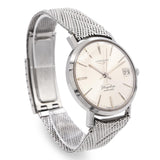 Vintage Longines Stainless Steel Three Star Flagship Automatic Watch