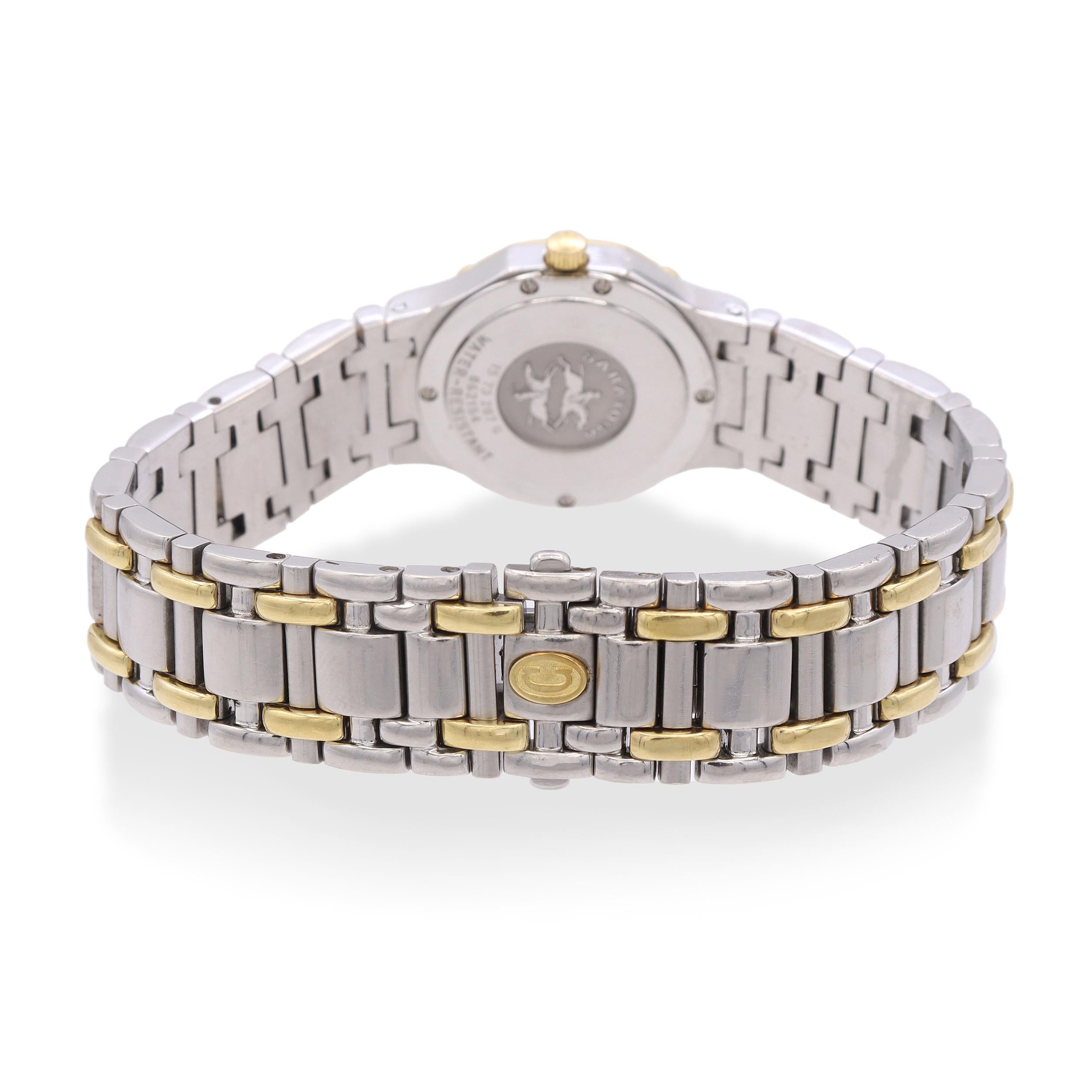 Concord Saratoga Two Tone Diamond Dial Ladies Quartz Watch