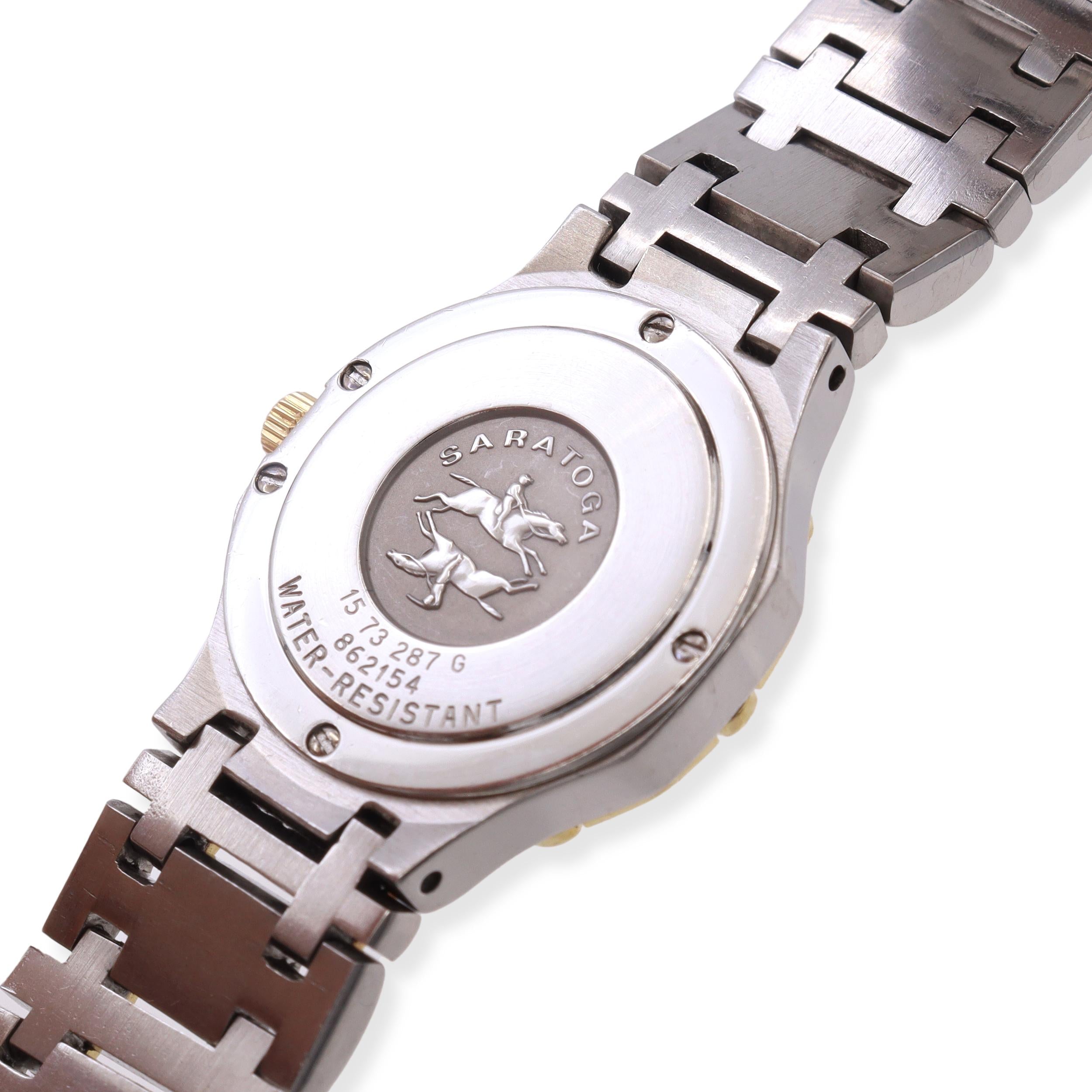 Concord Saratoga Two Tone Diamond Dial Ladies Quartz Watch