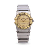 Vintage Omega Constellation Two Tone Ladies Quartz Watch