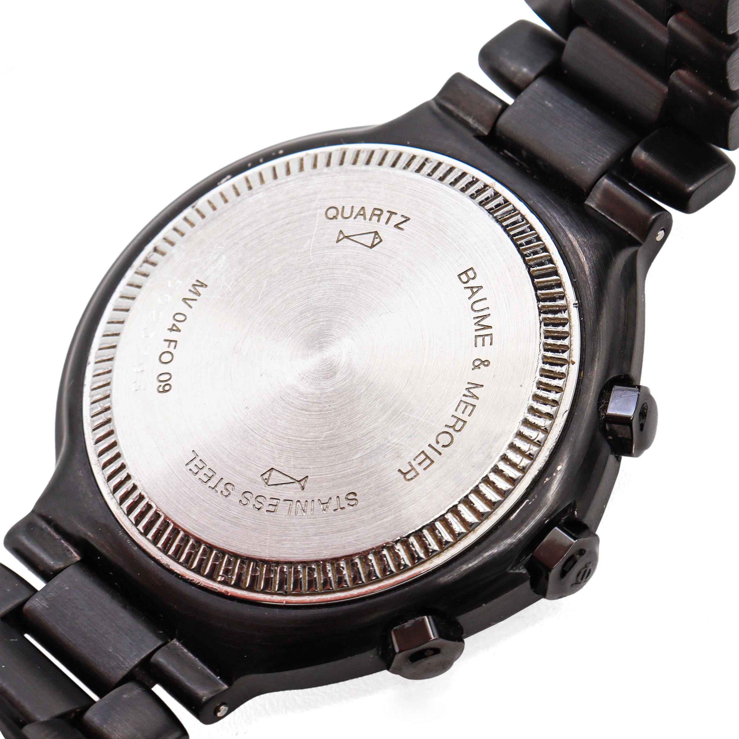 Baume & Mercier Formula S Black Chronograph Quartz Men’s Watch MV-04-FO-09