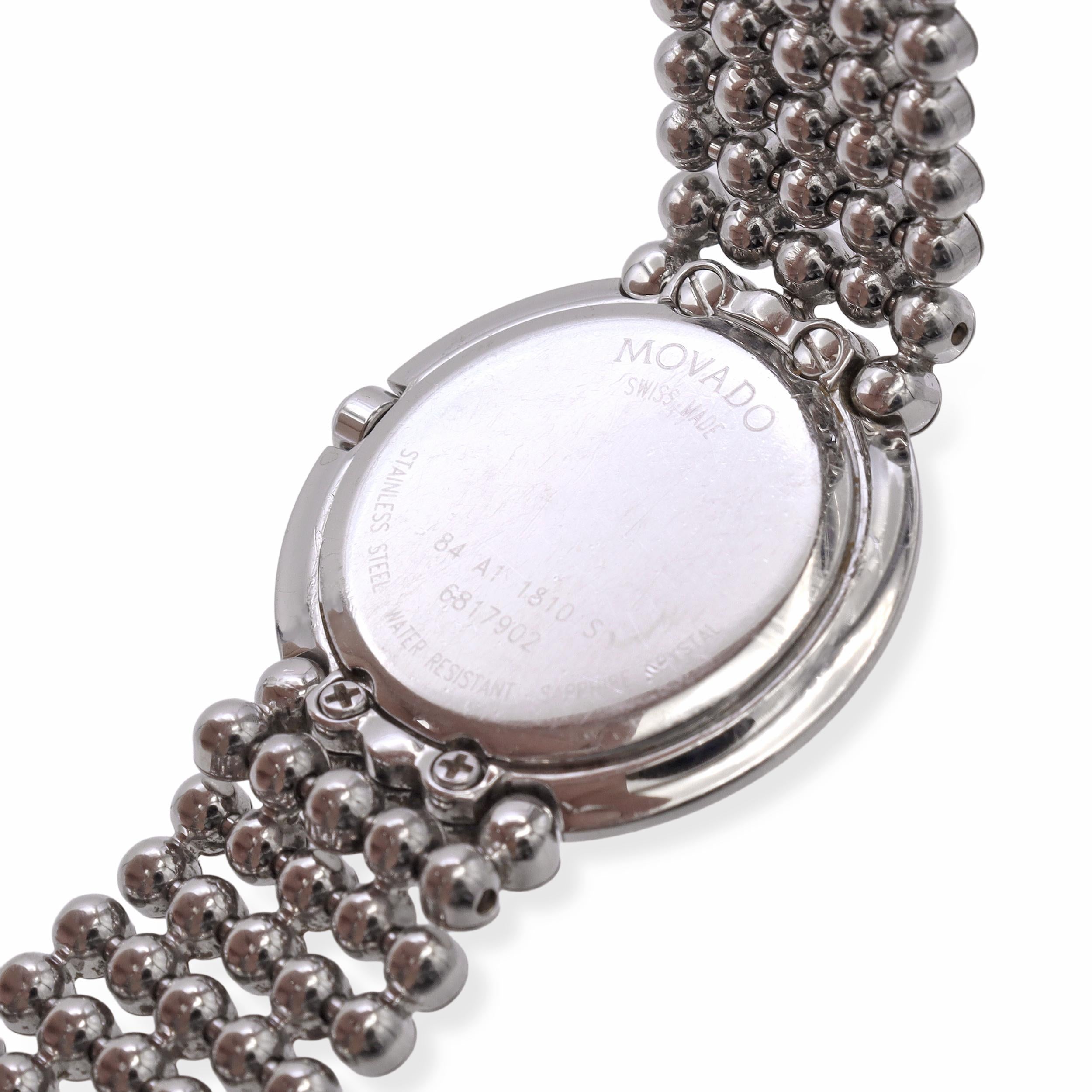 Movado Trembrili Museum Diamond Bezel Quartz Women's Watch 84-A1-1810
