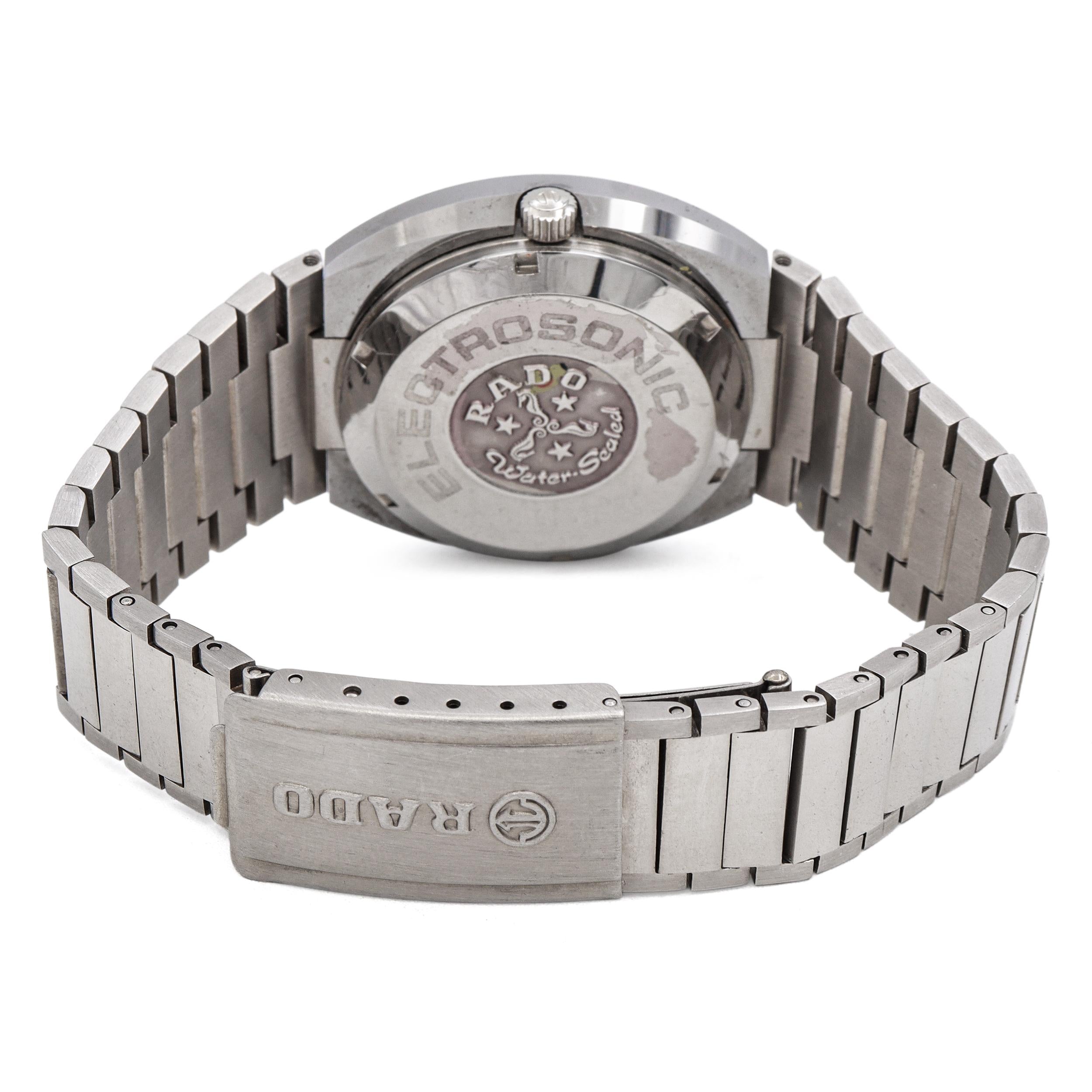 Rado DiaStar Stainless Steel Date Electrosonic Men’s Watch