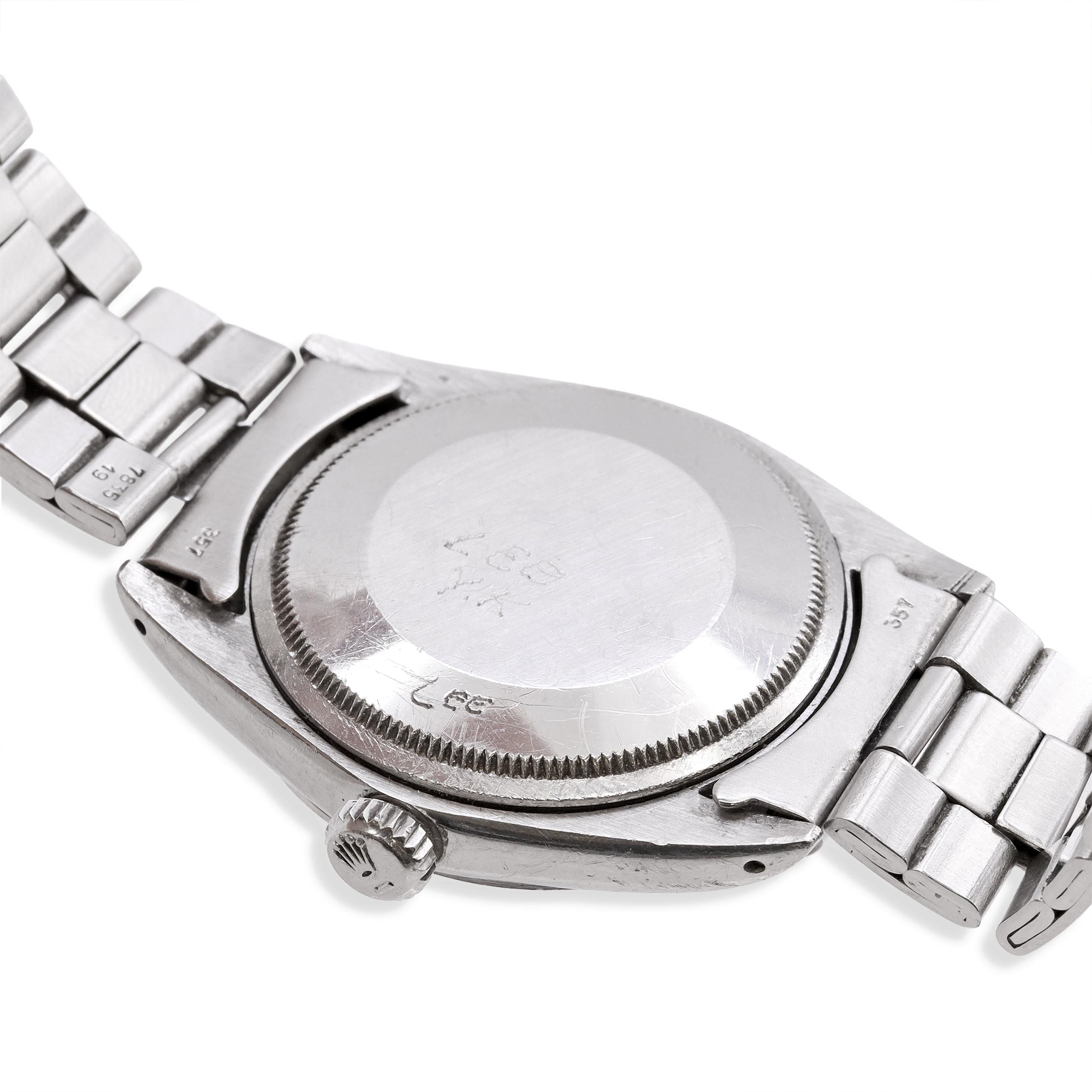 Vintage 1969 Rolex Date Stainless Steel Automatic Watch Ref. 1500